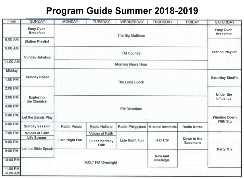 Program Guide Summer 2018-2019